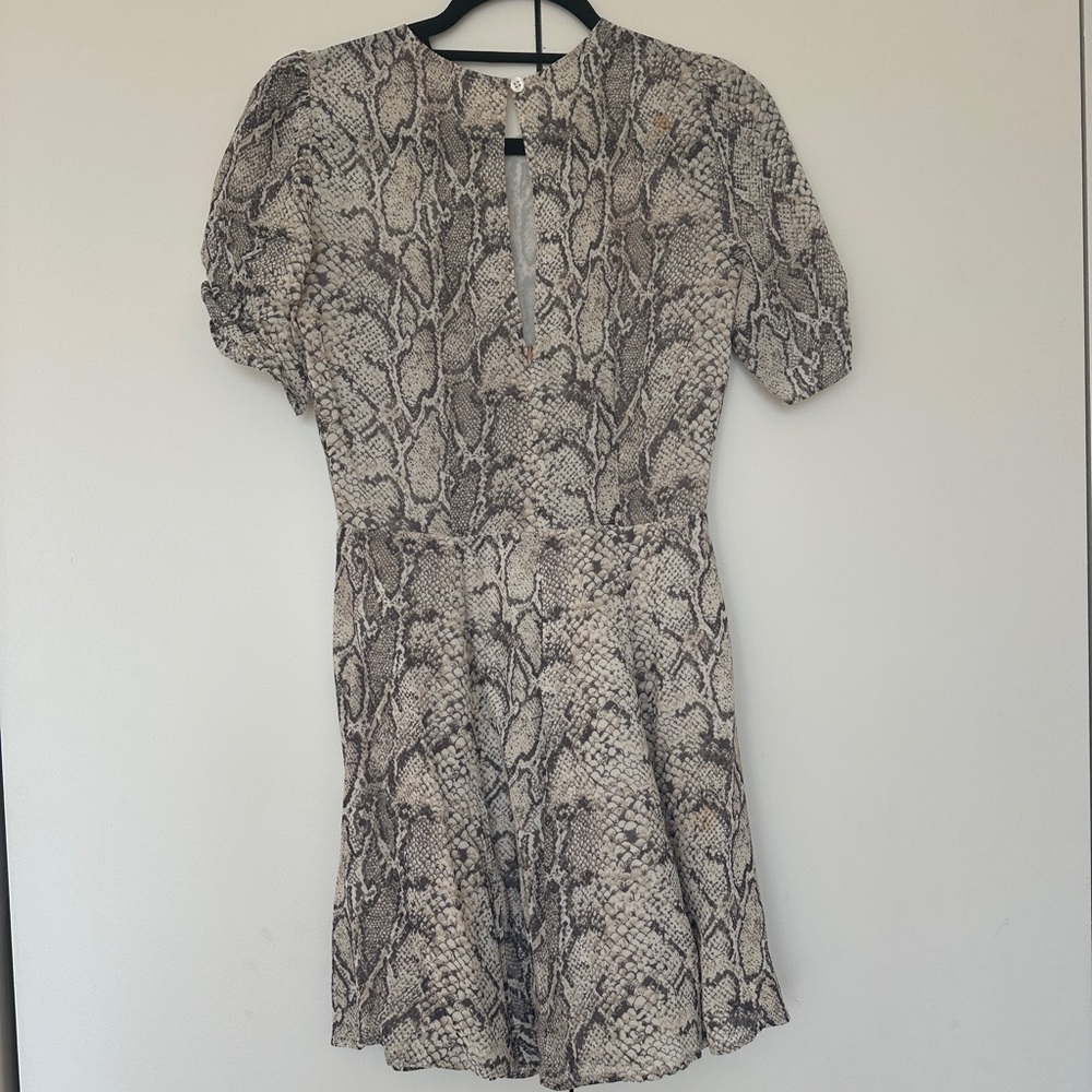 Reformation Hourglass Python Snake Print Dress - image 5